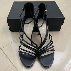 Brand new leather high heel sandals